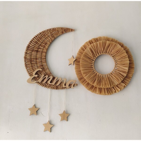 Wicker Wall Decor Etsy
