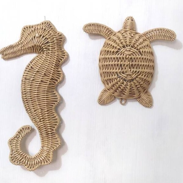 Seahorse Wall Decor Etsy