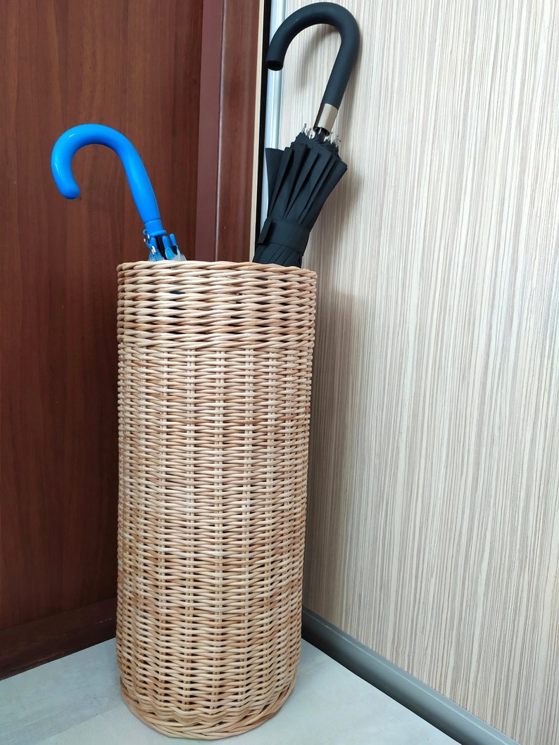 Umbrella Stand for Entryway Wicker Hallway Basket Umbrella Etsy Australia