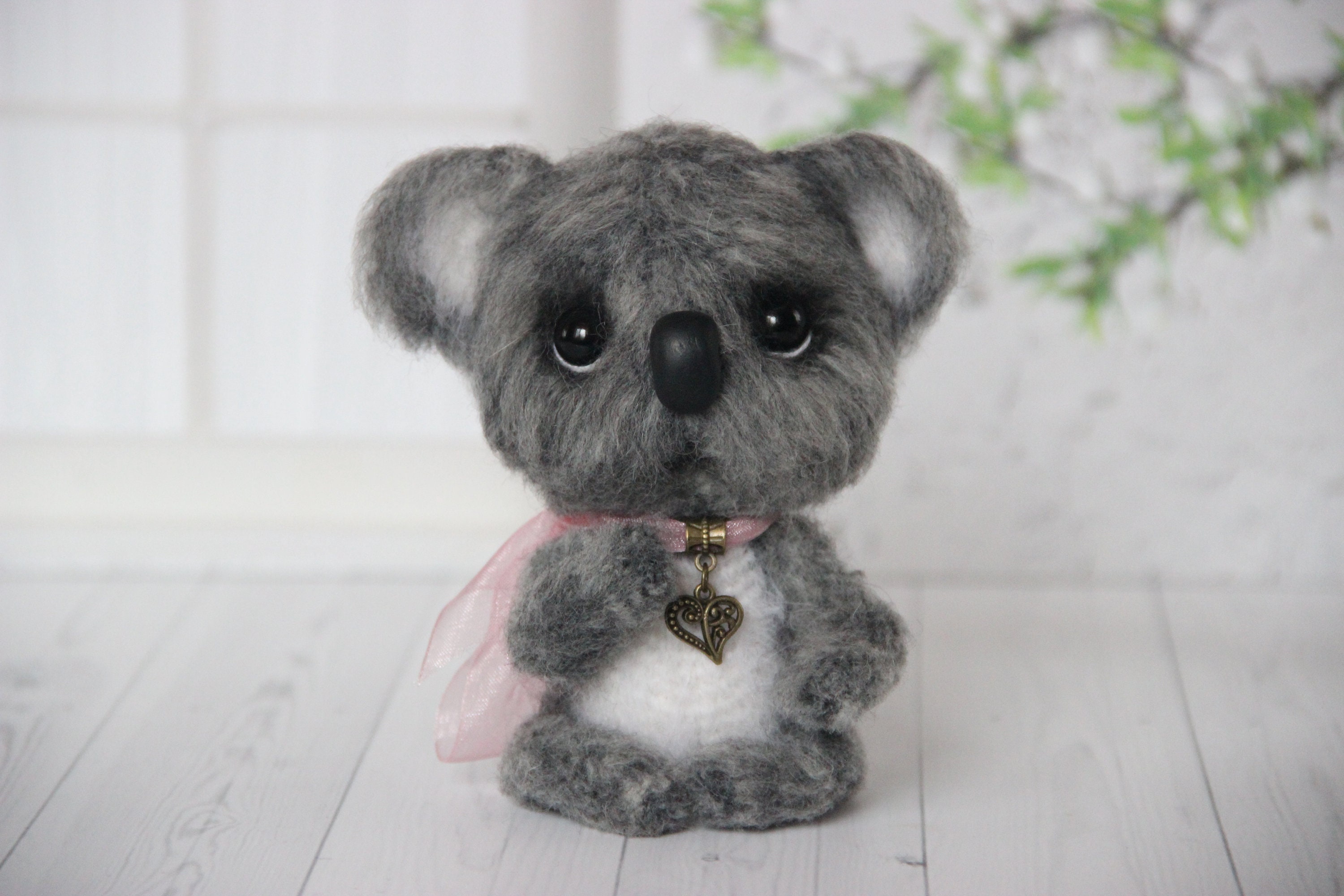 Koala muñeca de punto Koala punto juguete esponjoso juguete Etsy