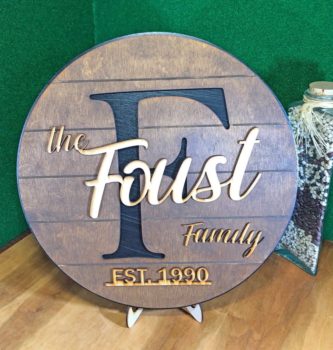 3D Wood Monogram And Last Name Sign Round Family Name Sign Etsy 3d-wood-monogram-and-last-name-sign-round-family-name-sign-etsy