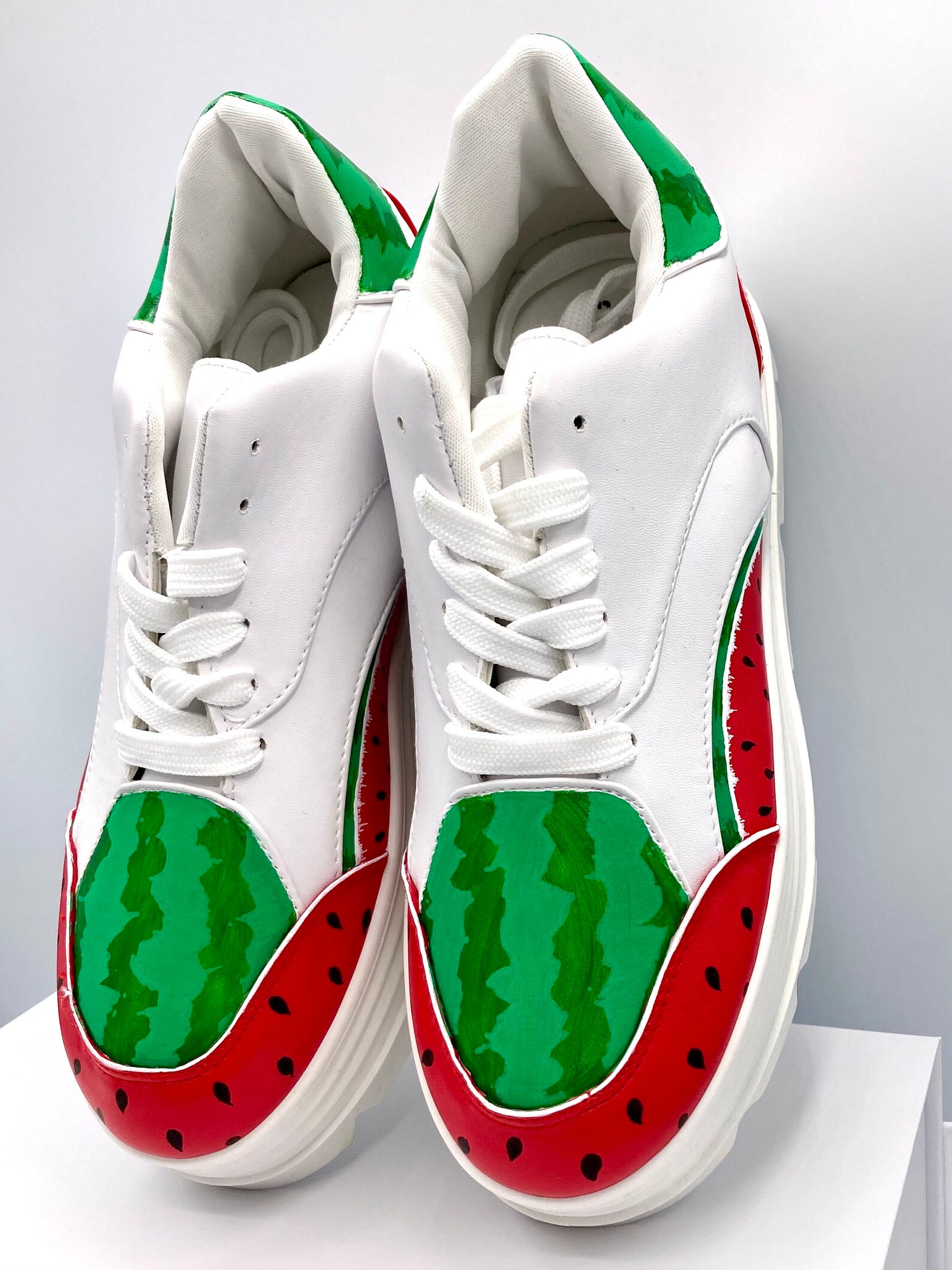 watermelon platform shoes
