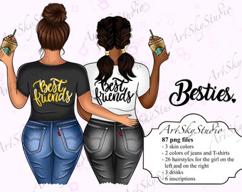 Download Best Friends Clipart Etsy