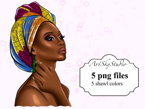 Black Woman Art African American Girl Black Woman Clipart | Etsy