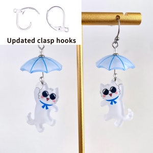 JJK Satoru Gojo Cat Umbrella Earrings