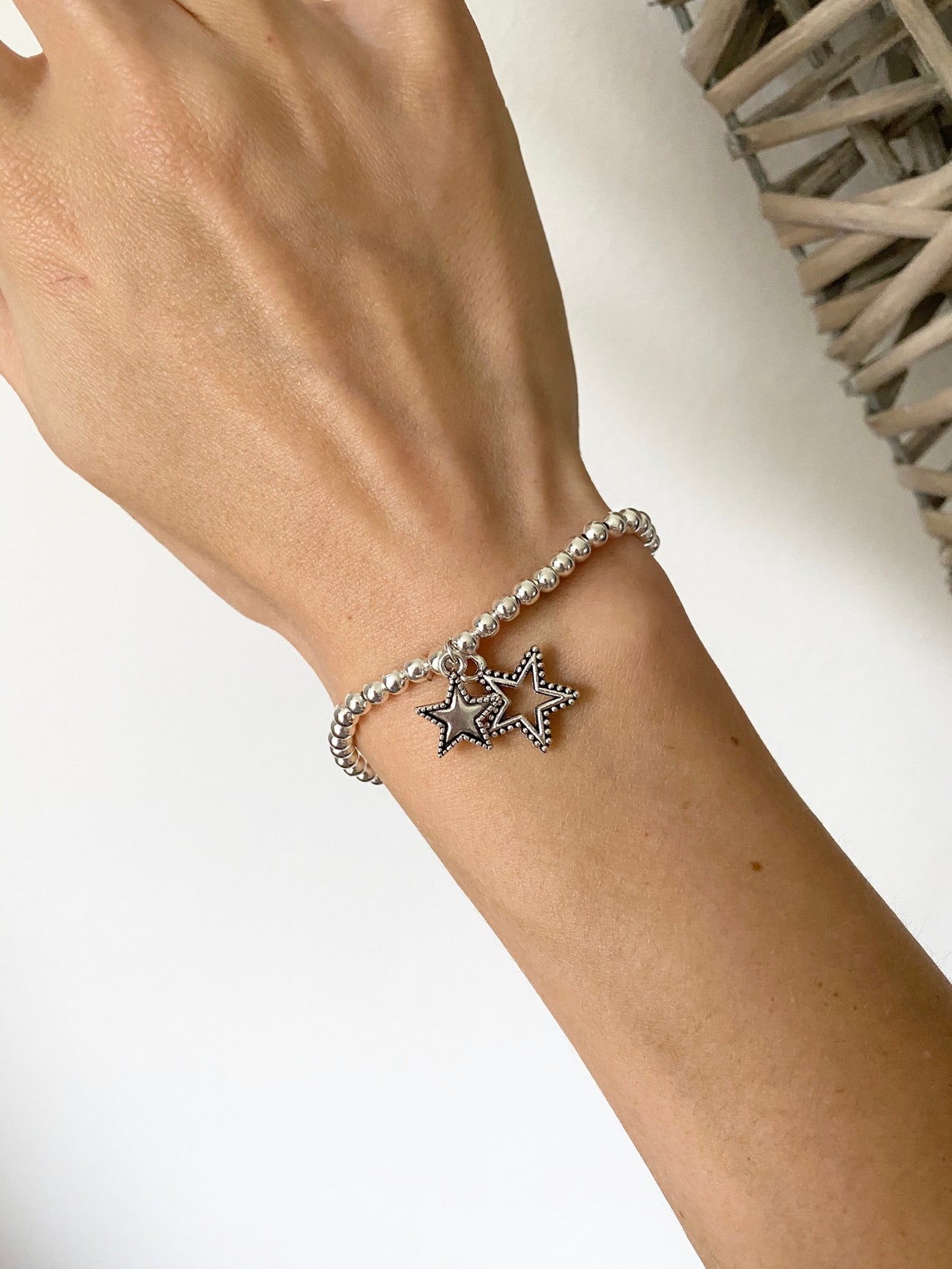 Star charm bracelet Etsy
