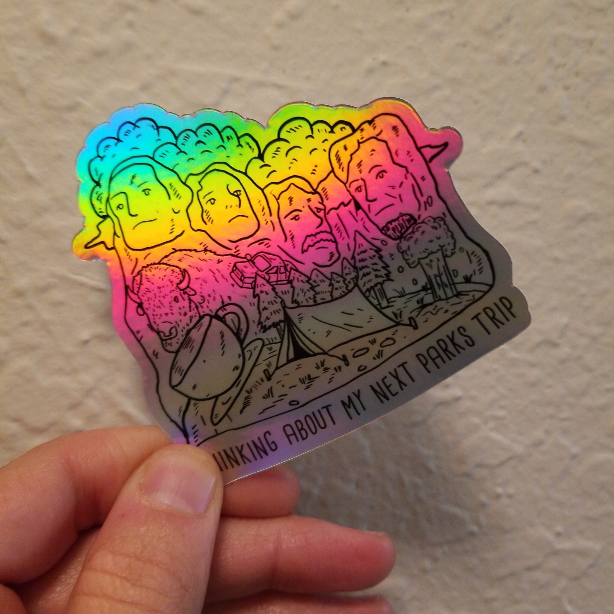 National Park Shiny Sticker 2Pack Etsy