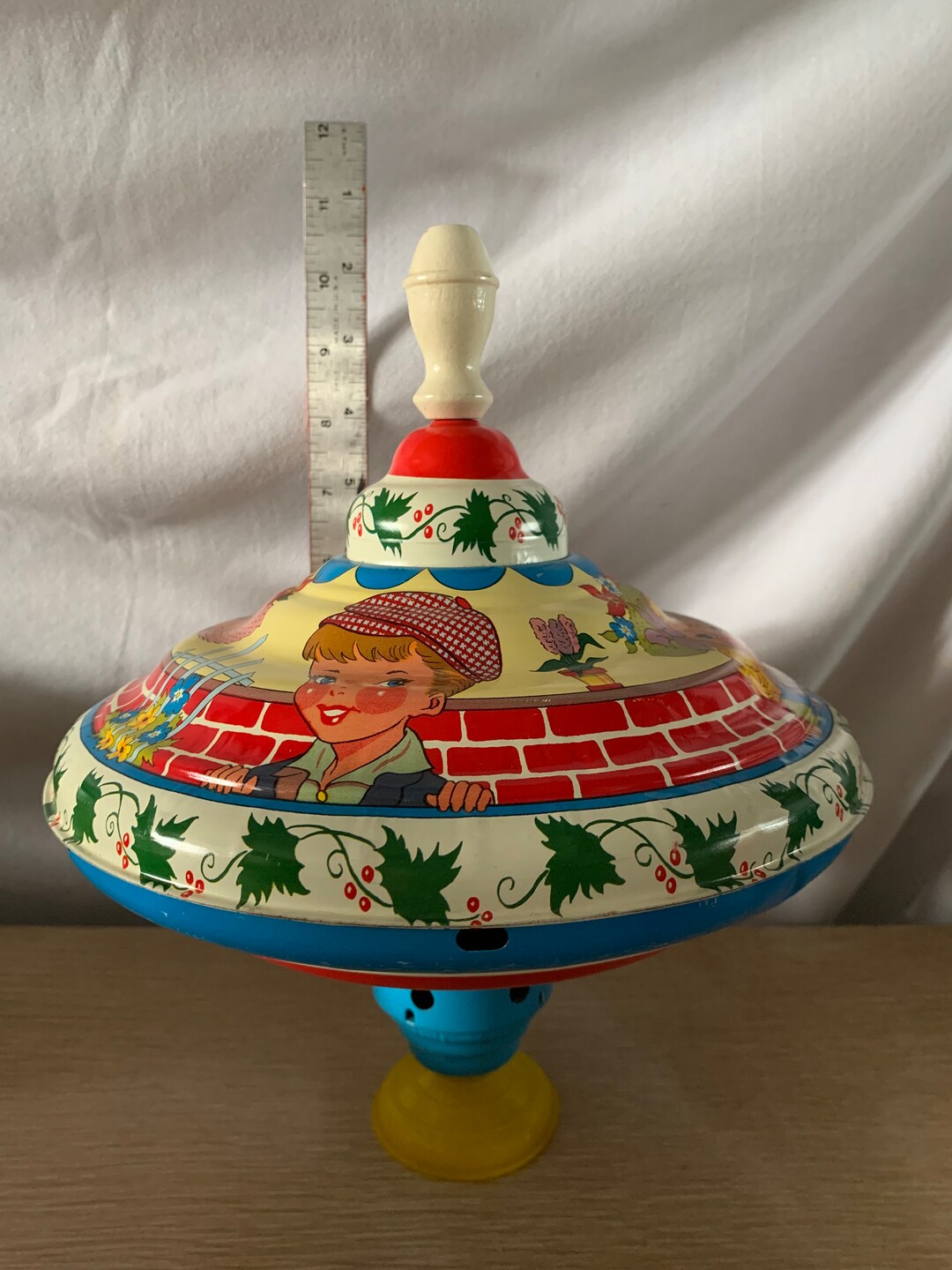 Vintage Litho Spinning Top by OHIO ART - Etsy