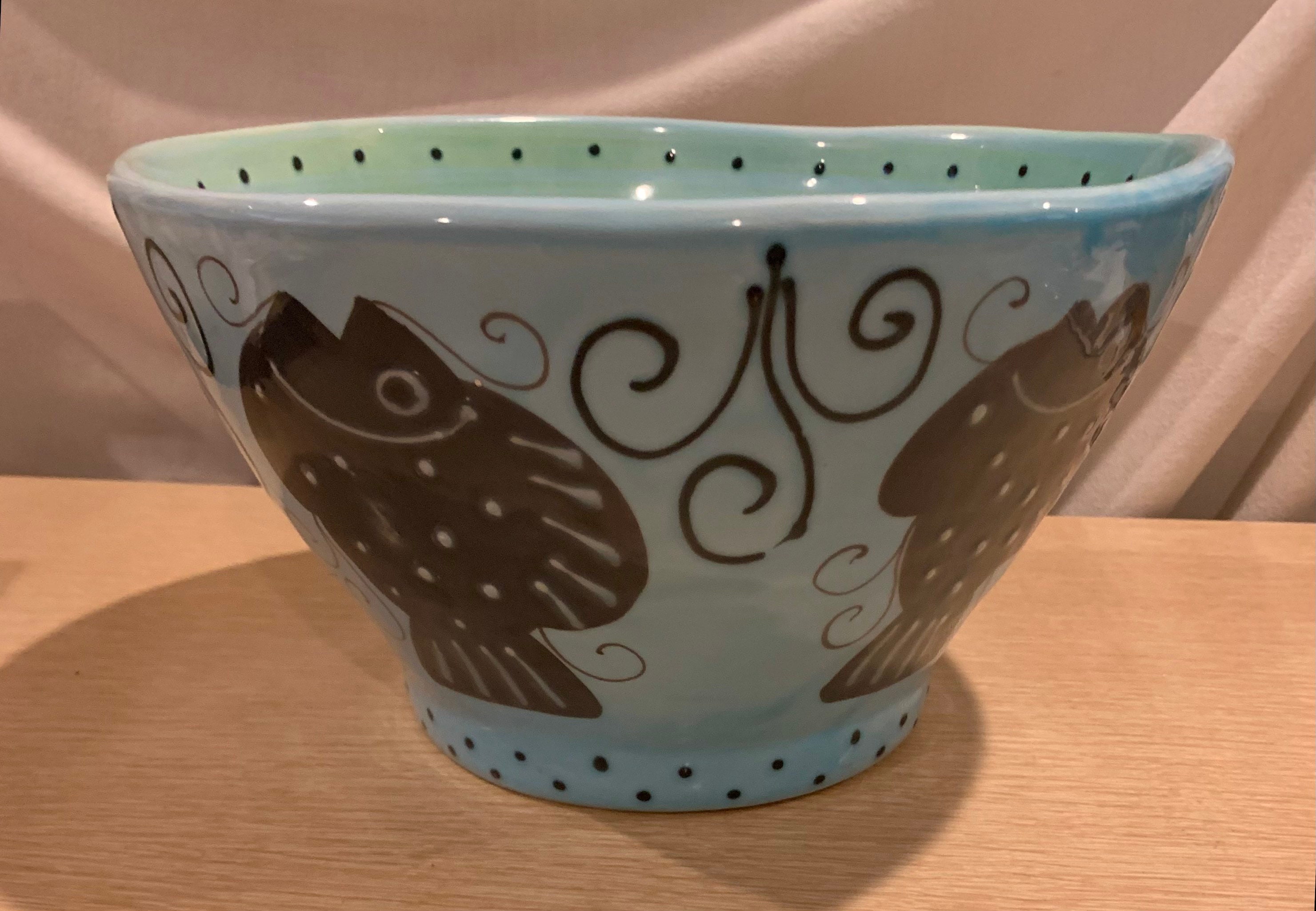 Large Italian Handmade Ceramic Bowl by CHRISTINA FORTINI pic