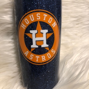 Custom Houston Astros Glitter/Painted Tumbler