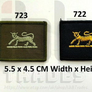 PWRR TRF Royal Regiment Tiger Army Embroidered sew on Badge PWRR TRF Royal Regiment Tiger Army Embroidered sew on Badge