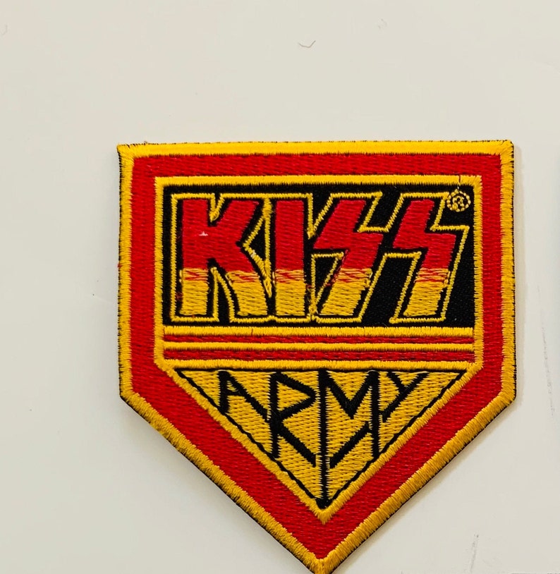 Kiss Army Metal Rock Music Embroidered Badge Patch Iron on Sew Etsy