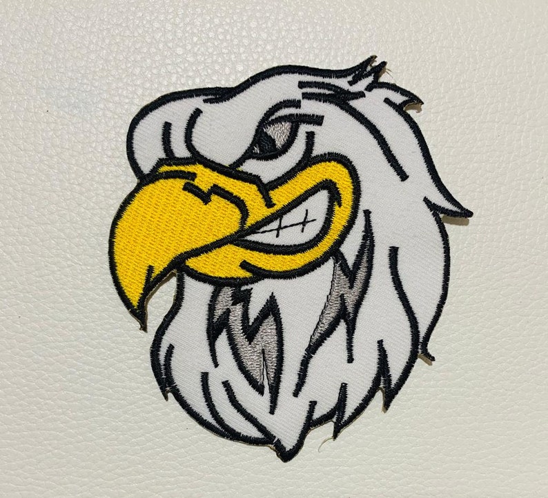 Eagle FACE Embroidered Patch iron on Sew On Applique Badge jacket jeans applique trasfer A-79