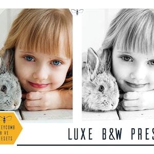 Luxe Black & White Lightroom Mobile PRESETS, Photo Editing Presets, Instagram Presets, Kids Presets, Family Presets, Honeycomb Hive Presets