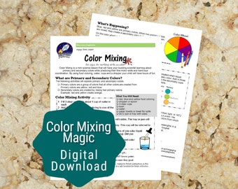 Preschool Color Mixing Digital Download