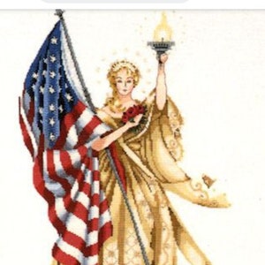 Made to Order! Nora Corbett "Lady of the Flag" Mirabilia. Finished. Unframed