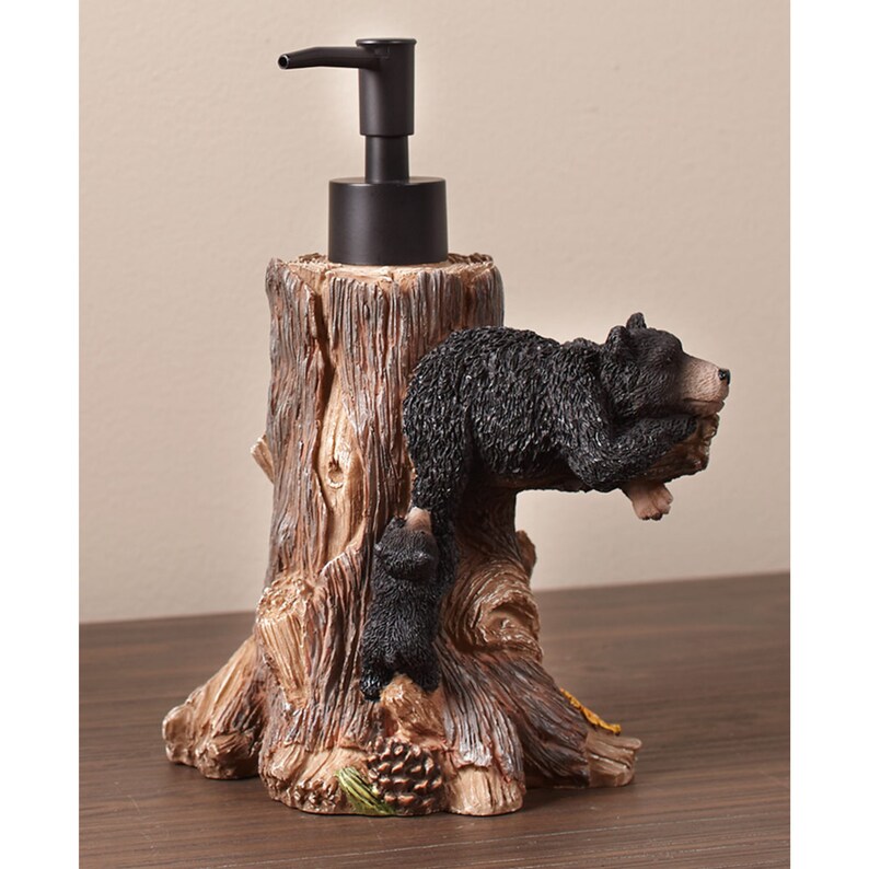 Best Cozy Adorable Bears Bathroom Collection Carved Designs Etsy