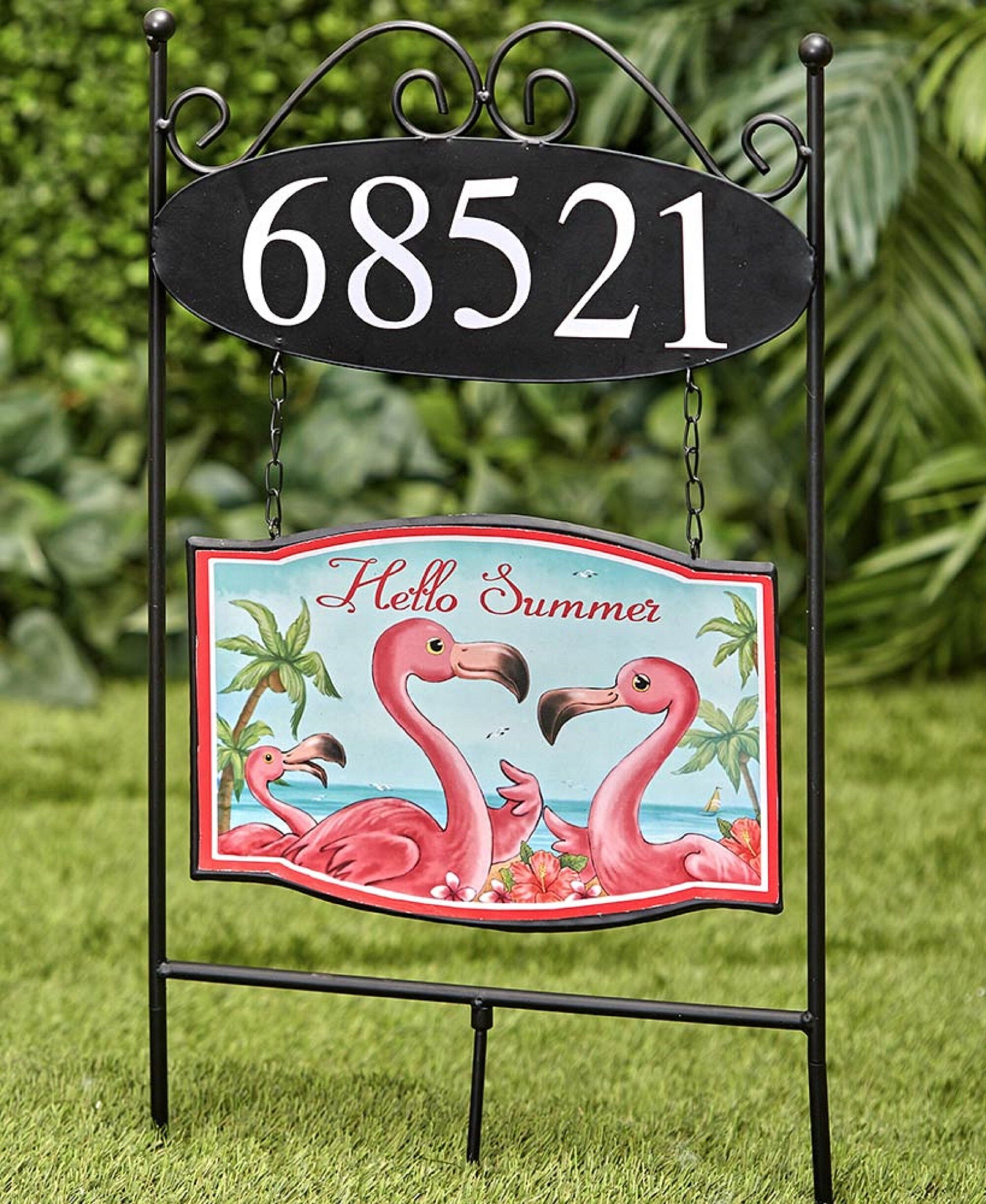 Adorable Seasonal Address Stake Set Best Outdoor Garden Lawn Etsy