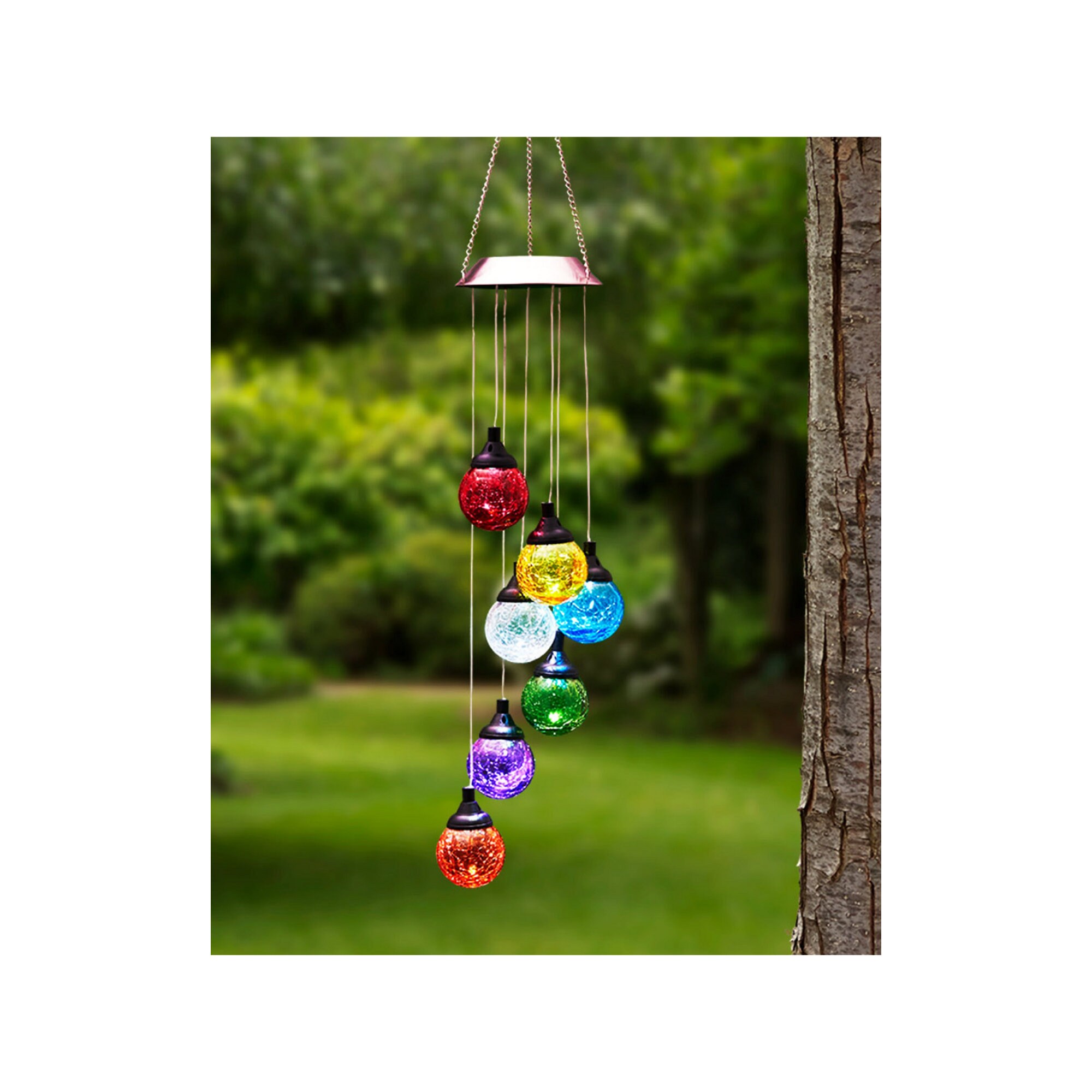 Perfect Glass Globe LED Solar Light Mobiles Best Outdoor Lawn Etsy