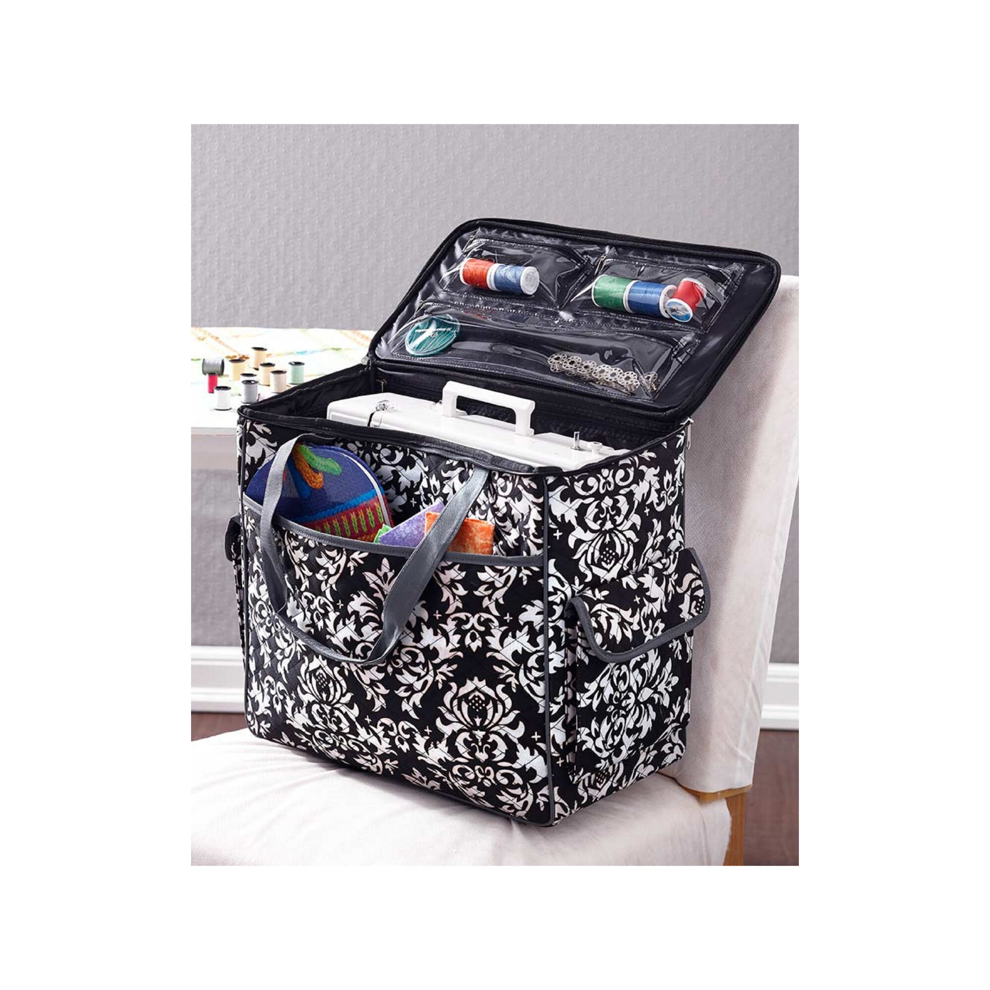 Perfect Rolling Sewing Machine Totes Best Storage Organizer Etsy