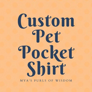 Custom Pet Pocket Shirts