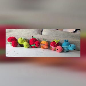Knit Fruit Turtle Plushie