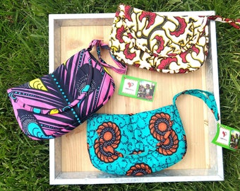 Clutch Purse: African Ankara Wristlet Bag