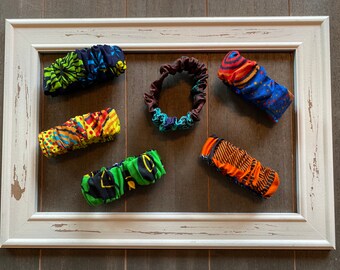Handmade Scrunchies - African Fabric