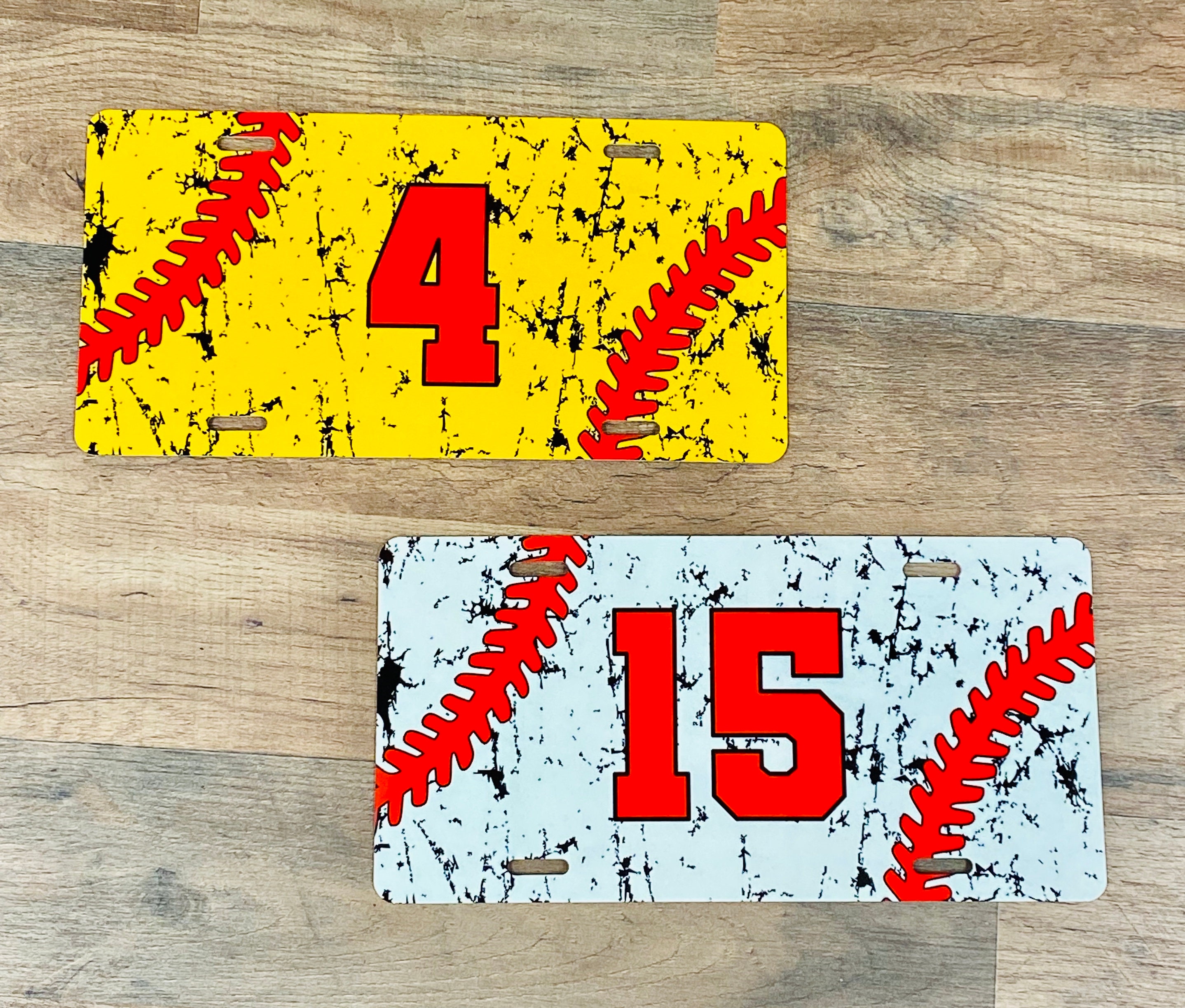 Custom License Plate Custom Softball License Plate Custom Etsy