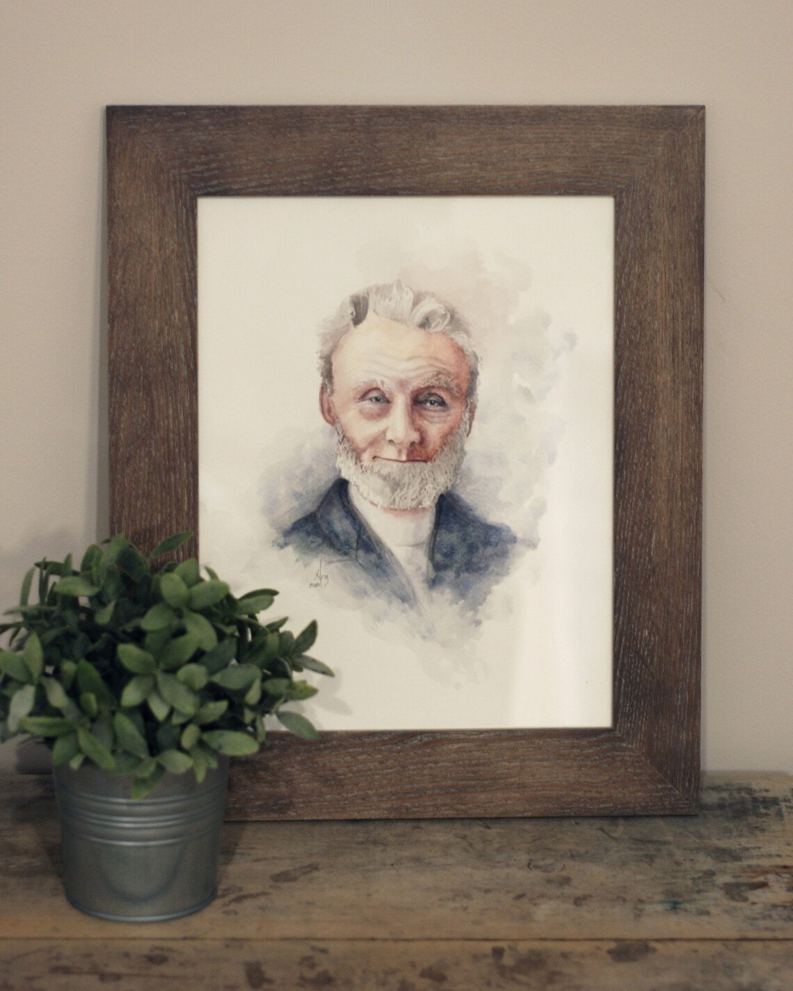 Muller Watercolor Portrait 8x10 and 11x14 Etsy