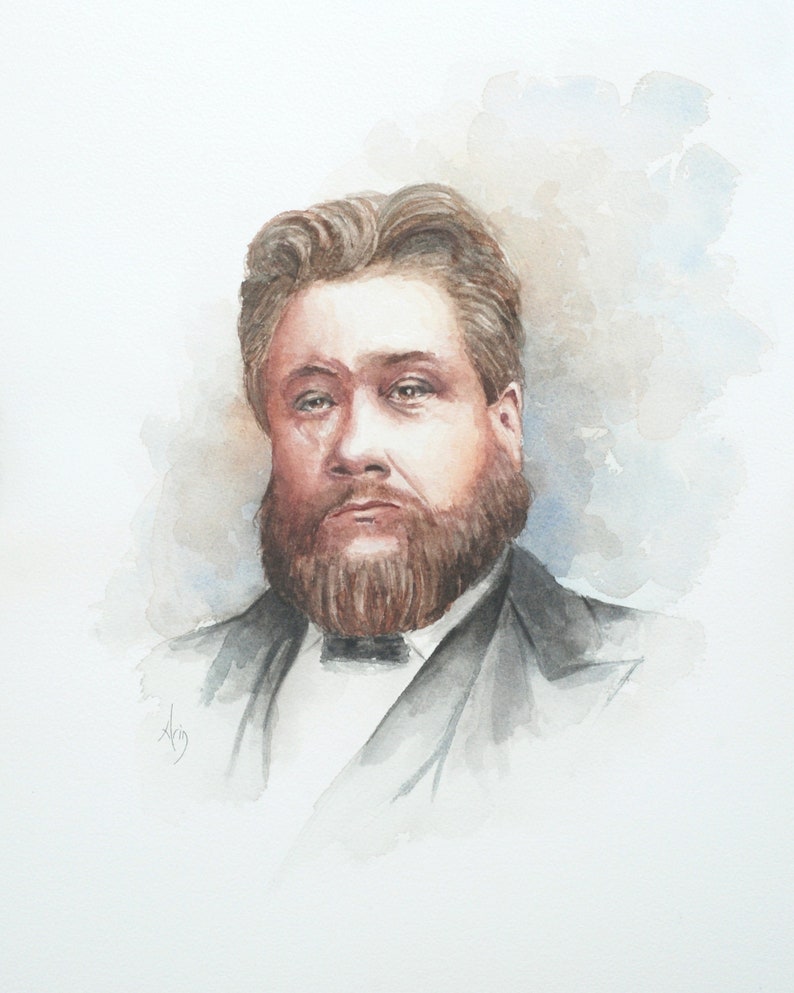 Charles Spurgeon Watercolor Painting 8x10 and 11x14 DIGITAL DOWNLOAD - Etsy