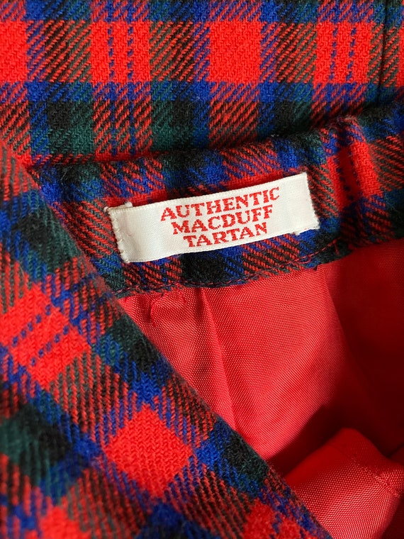 vintage 80s pendleton authentic macduff tartan sc… - image 9