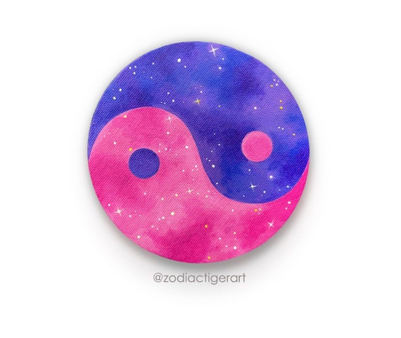 Yin Yang Decor - Pink and Purple Yin Yang - Tai Chi - Yin