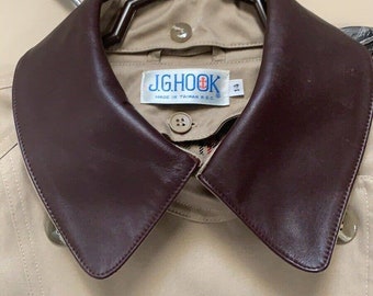 Vintage J.G. Hook Trench Coat Womens Size 14R Plaid Lined Yoke