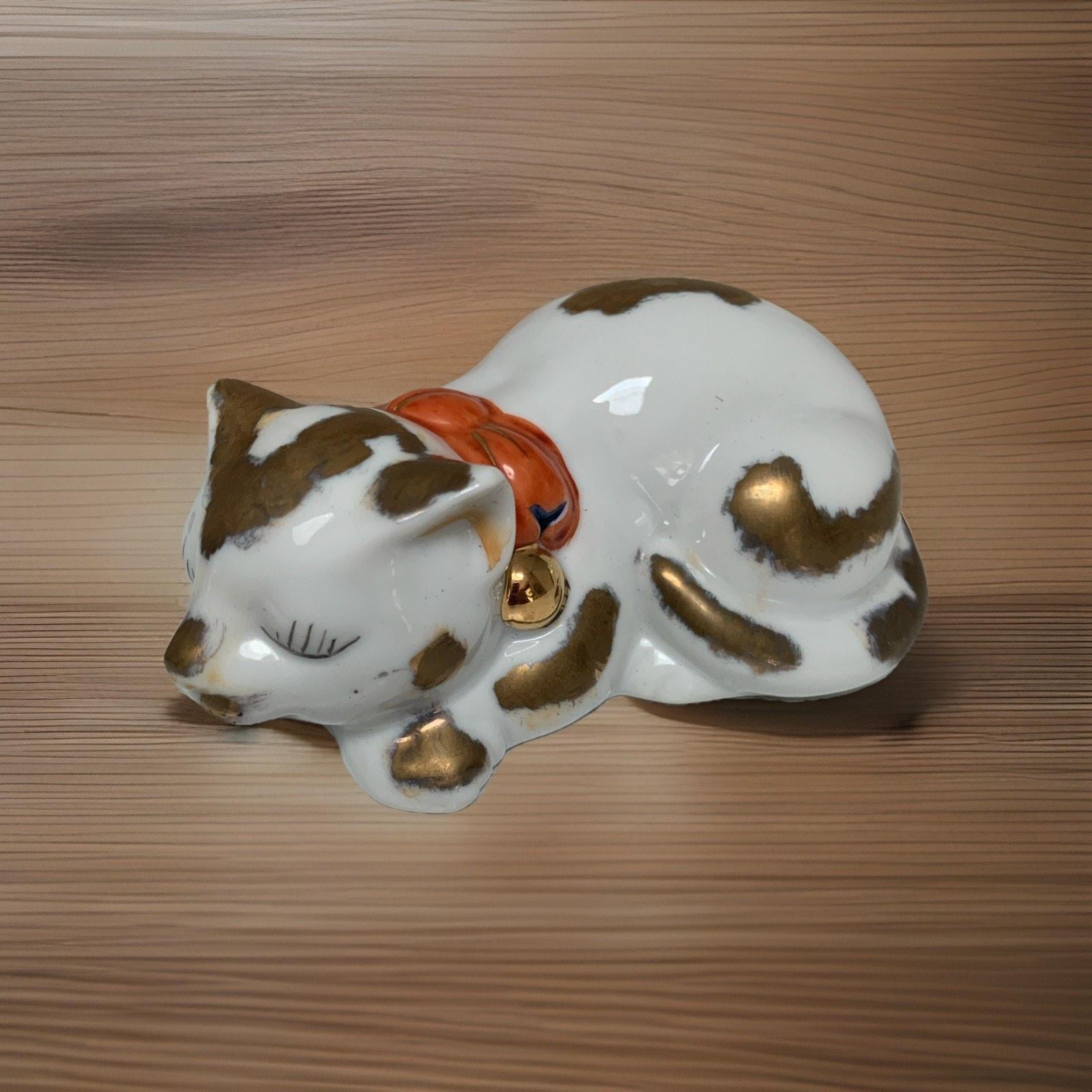 Antique Kutani Cat - Etsy