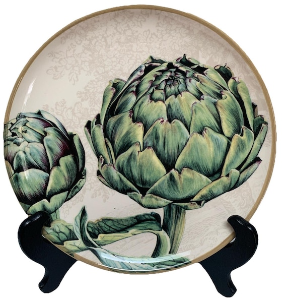 Williams Sonoma Harvest Botanical ARTICHOKE Salad Plate Plate