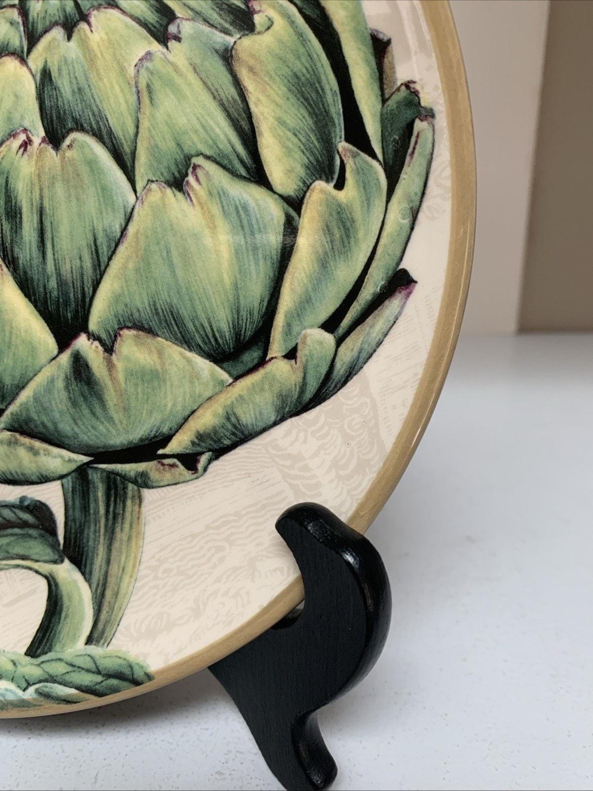 Williams Sonoma Harvest Botanical ARTICHOKE Salad Plate Plate