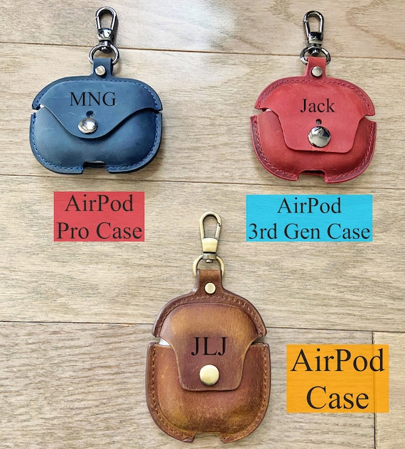  AirPods 3 Leather Case,with Keychain,Perfect Luxury