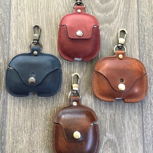 AirPod, Pro (2e) et 3e et 4e étuis personnalisés, Étui AirPod Pro en cuir l Étui pour AirPod en cuir l Étui en cuir pour AirPod porte-clés l Jolie housse pour AirPod