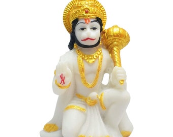 Home Tempel Lord Hanuman Ji Idol Gott Figur Harz-Statue