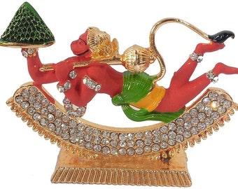 Hindu-Gott-Dekor, fliegender Lord Hanuman-Tempel, Pooja-Idol-Prunkstück