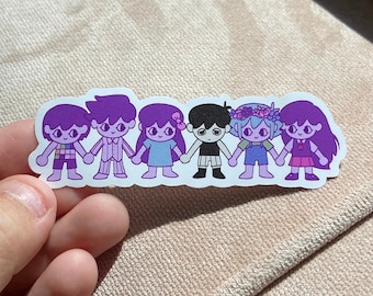 Pegatina de Omori y sus amigos