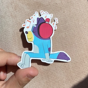 Bluey Headphones Sticker