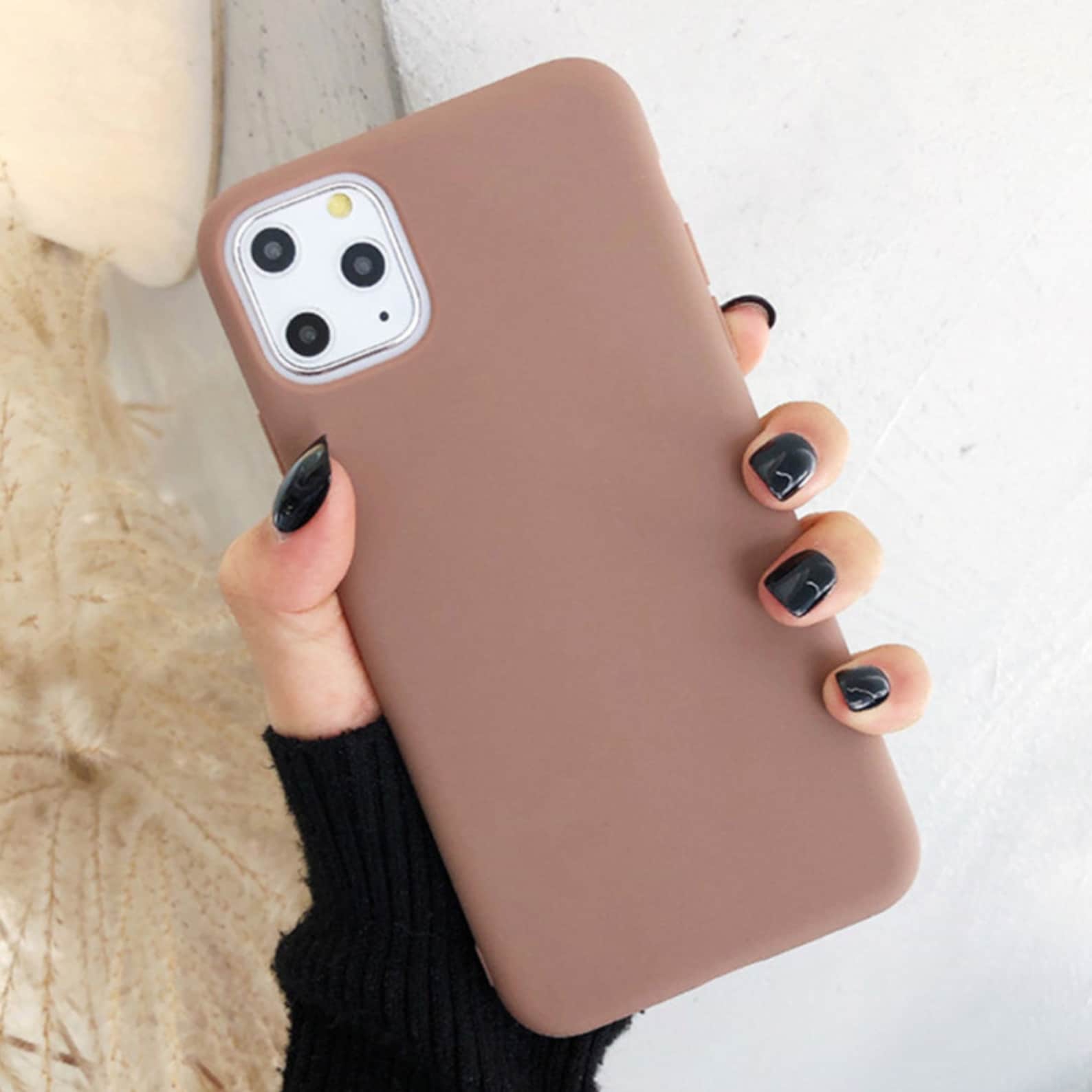 Light Brown Phone Case for Iphone 11 XR 12 Pro Max 7 Plus 8 Etsy