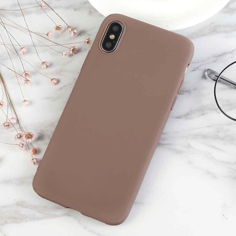 Light Brown Phone Case for Iphone 11 XR 12 Pro Max 7 Plus 8 Etsy