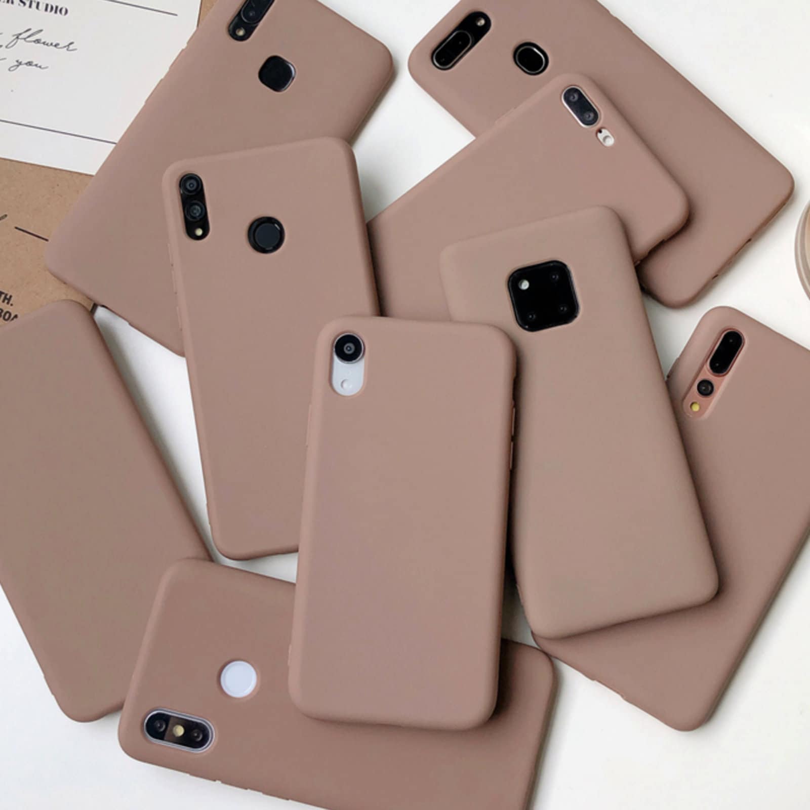 Light Brown Phone Case for Iphone 11 XR 12 Pro Max 7 Plus 8 Etsy
