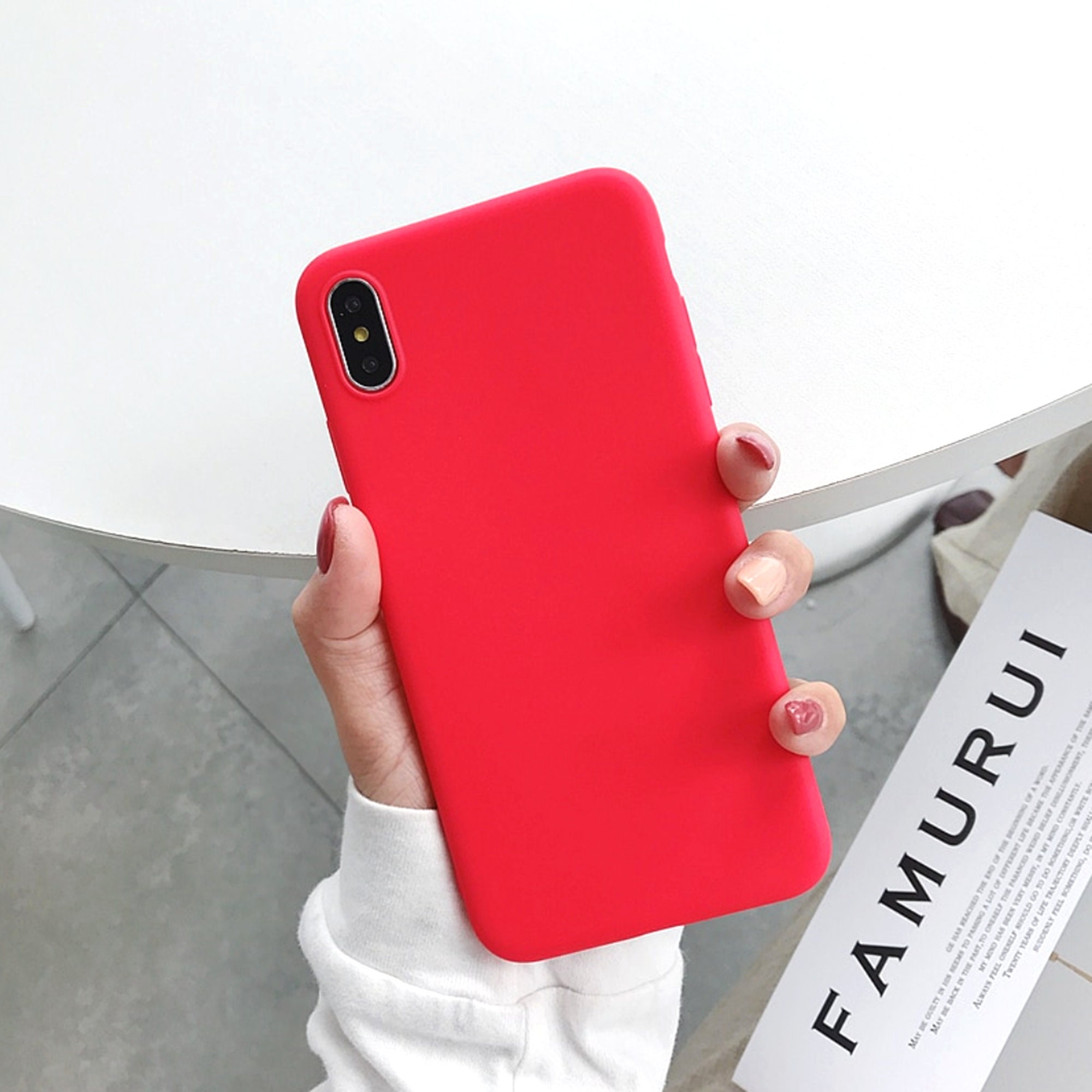 Red Phone Case for Iphone XR Case 11 Pro Max 6 Plus 6s 7 8 Etsy