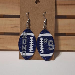 Custom Spirit Earrings, Custom Softball Earrings, Custom Sports Earrings, Custom Basketball Earrings, Baseball Earrings, Football Earrings