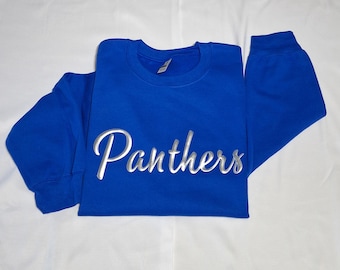 Puff Print Sweatshirt, Benutzerdefinierte Puff Hoodie, Benutzerdefinierte Maskottchen Sweatshirt, Benutzerdefinierte Puff Maskottchen, Schul-Sweatshirt, Benutzerdefinierte Puff