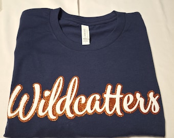 Maskottchen Shirts, Benutzerdefinierte Puff und Glitter Shirts, Benutzerdefinierte Name und Nummer Shirt, Benutzerdefinierte Schulhemd, Benutzerdefinierte Front & Back Shirt